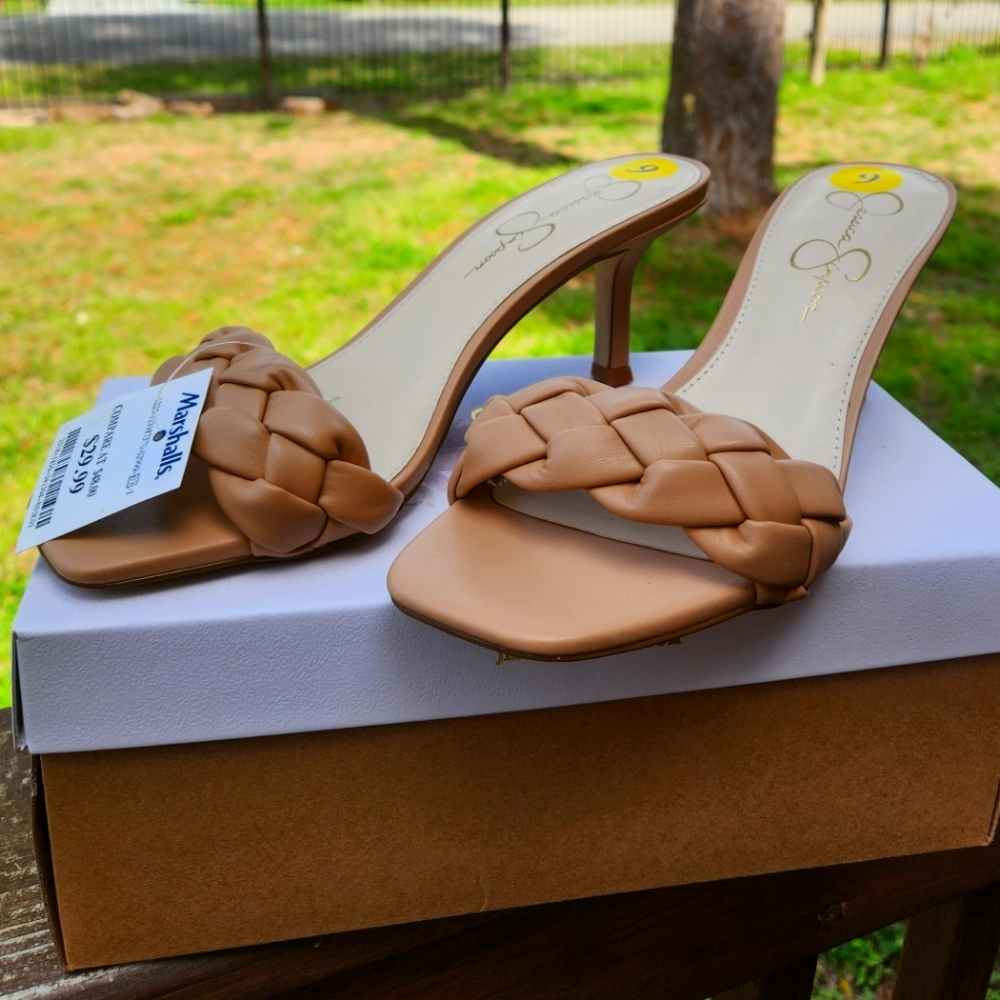 COPY - Nude Low Heel Slip On Jessica Simpson Sandal